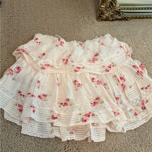 Love Shack Fancy floral mini skirt - Size L